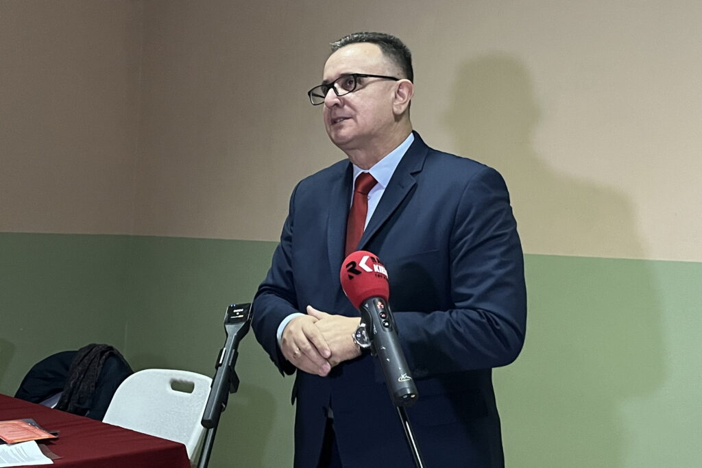 15.03.2024. Iwaniska. Konferencja wyborcza Marka Stańka - kandydata na burmistrza. / Fot. Patryk Wójcik - Radio Kielce