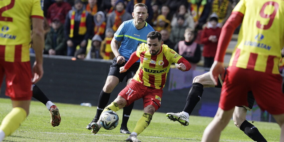 17.03.2024. Kielce. 25. kolejka PKO BP Ekstraklasy Korona Kielce - Pogoń Szczecin / Fot. Jarosław Kubalski - Radio Kielce