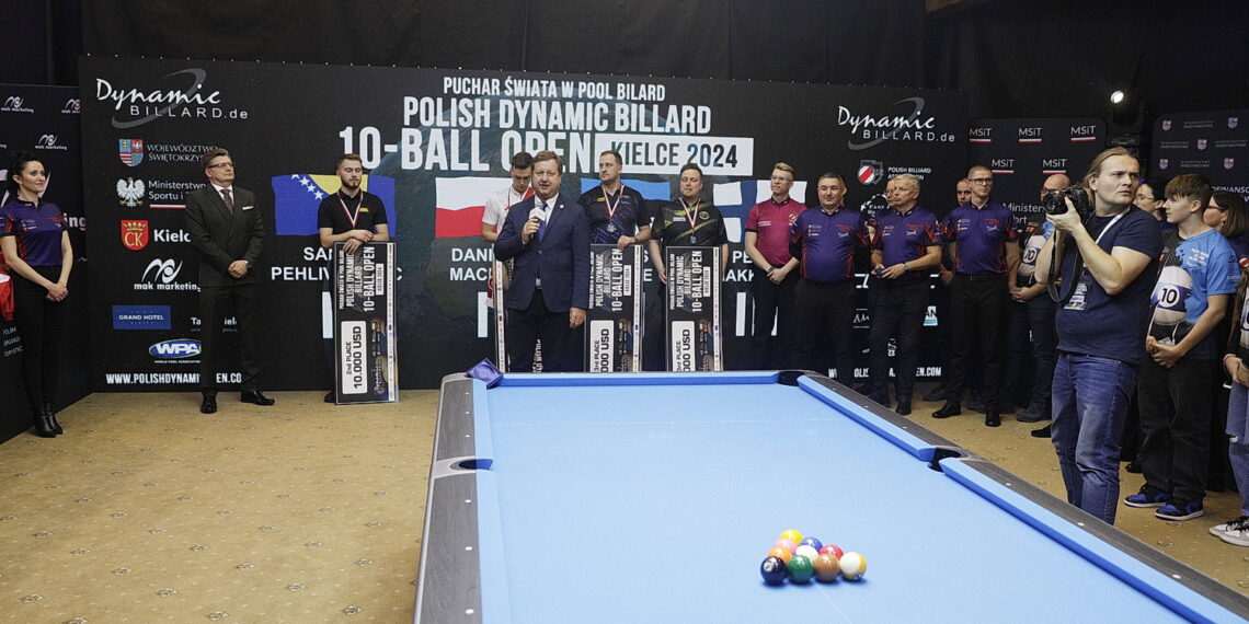 17.03.2024. Kielce. Turniej bilardowy Pucharu Świata w 10 bil / Fot. Jarosław Kubalski - Radio Kielce