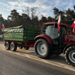 21.03.2024. Cedzyna. Protest rolników / Fot. Adrian Karwat - Radio Kielce