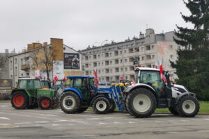 14.03.2024. Kielce. Protest rolników / Fot. Aleksandra Kwaśniewska - Radio Kielce