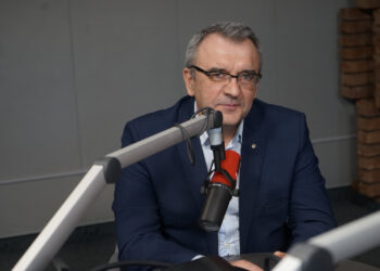 4.03.2024 Radio Kielce. Rozmowa Dnia. Na zdjęciu: Piotr Żołądek -dyrektor Agencji Restrukturyzacji i Modernizacji Rolnictwa w Kielcach. / Fot. Aleksandra Kwaśniewska - Radio Kielce