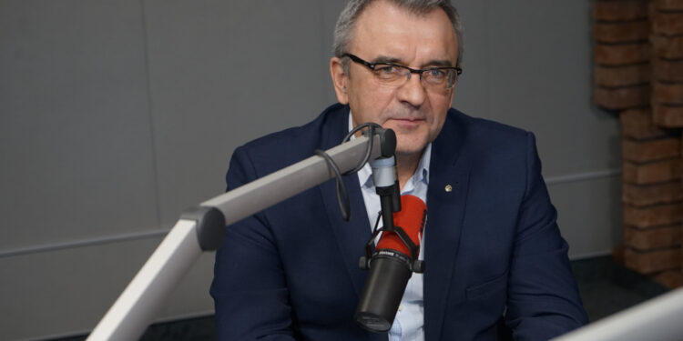 4.03.2024 Radio Kielce. Rozmowa Dnia. Na zdjęciu: Piotr Żołądek -dyrektor Agencji Restrukturyzacji i Modernizacji Rolnictwa w Kielcach. / Fot. Aleksandra Kwaśniewska - Radio Kielce