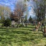 14.04.2024. Staszów. Teren przy Przedszkolu nr 3, gdzie powstanie integracyjny plac zabaw / Fot. Grażyna Szlęzak - Radio Kielce