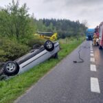 Auto dachowało w Woli Morawickiej