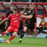 01.04.2024. Łódź. Mecz 26. kolejki piłkarskiej Ekstraklasy Korona Kielce - Widzew Łódź. Fot. Marian Zubrzycki - PAP