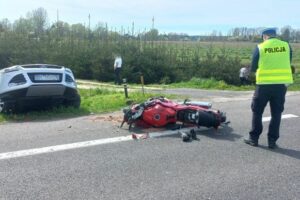 Motocyklista ciężko ranny w wypadku na krajowej „73”