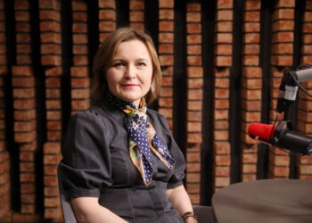 08.04.2024. Radio Kielce. Rozmowa Dnia. Na zdjęciu: dr Magdalena Piłat-Borcuch - socjolog UJK / Fot. Wiktor Taszłow - Radio Kielce