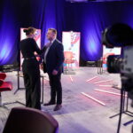 04.04.2024. Radio Kielce. Debata wyborcza z udziałem liderów list wyborczych do Sejmiku Województwa Świętokrzyskiego / Fot. Wiktor Taszłow – Radio Kielce