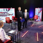 04.04.2024. Radio Kielce. Debata wyborcza z udziałem liderów list wyborczych do Sejmiku Województwa Świętokrzyskiego / Fot. Wiktor Taszłow – Radio Kielce