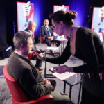 04.04.2024. Radio Kielce. Debata wyborcza z udziałem liderów list wyborczych do Sejmiku Województwa Świętokrzyskiego / Fot. Wiktor Taszłow – Radio Kielce