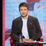 04.04.2024. Radio Kielce. Debata wyborcza z udziałem liderów list wyborczych do Sejmiku Województwa Świętokrzyskiego. Na zdjęciu: Andrzej Rak - KW Ruch Naprawy Polski / Fot. Wiktor Taszłow – Radio Kielce