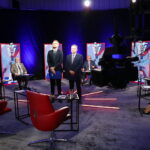 04.04.2024. Radio Kielce. Debata wyborcza z udziałem liderów list wyborczych do Sejmiku Województwa Świętokrzyskiego / Fot. Wiktor Taszłow – Radio Kielce