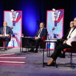 04.04.2024. Radio Kielce. Debata wyborcza z udziałem liderów list wyborczych do Sejmiku Województwa Świętokrzyskiego / Fot. Wiktor Taszłow – Radio Kielce