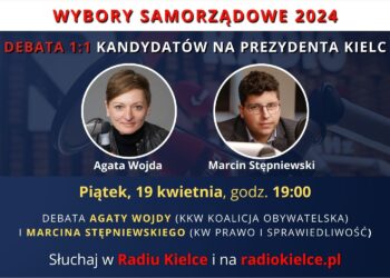 Debata 1:1 kandydatów na prezydenta Kielc. Agata Wojda – Marcin Stępniewski - Radio Kielce