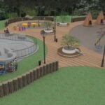 Wizualizacja skateparku przy zalewie Antoniów w gminie Radoszyce / źródło: UMiG w Radoszycach