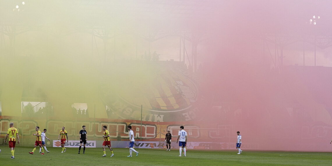 06.04.2024 Kielce. Piłka nożna. Ekstraklasa. Mecz Korona Kielce - Stal Mielec / Fot. Jarosław Kubalski - Radio Kielce