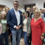 21.04.2024 Sandomierz. Sztab wyborczy Marcina Marca. / Fot. Grażyna Szlęzak - Radio Kielce