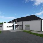 10.05.2024. Tokarnia. Nowoczesna remiza i świetlica. Wizualizacja / Fot. Gmina i Miasto Chęciny