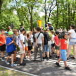 31.05.2024. Stąporków. Otwarcie miasteczka ruchu drogowego dla najmłodszych użytkowników rowerów, hulajnóg i deskorolek / Fot. Magdalena Galas-Klusek - Radio Kielce