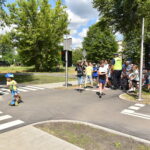 31.05.2024. Stąporków. Otwarcie miasteczka ruchu drogowego dla najmłodszych użytkowników rowerów, hulajnóg i deskorolek / Fot. Magdalena Galas-Klusek - Radio Kielce