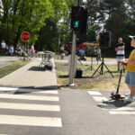 31.05.2024. Stąporków. Otwarcie miasteczka ruchu drogowego dla najmłodszych użytkowników rowerów, hulajnóg i deskorolek / Fot. Magdalena Galas-Klusek - Radio Kielce