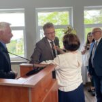 06.05.2024. Końskie. Sesja rady powiatu. Na zdjęciu (w środku)" Grzegorz Piec - starosta konecki / Fot. Magdalena Galas-Klusek - Radio Kielce