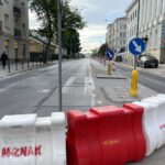 19.05.2024. Kielce. Ulica Seminaryjska. Zmiana organizacji ruchu / Fot. Kamil Król - Radio Kielce