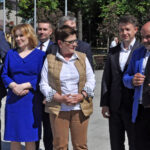 16.05.2024. Końskie. Konferencja prasowa kandydatów do europarlamentu z Prawa i Sprawiedliwości / Fot. Magdalena Galas-Klusek - Radio Kielce
