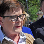 16.05.2024. Końskie. Konferencja prasowa kandydatów do europarlamentu z Prawa i Sprawiedliwości. Na zdjęciu: Beata Szydło / Fot. Magdalena Galas-Klusek - Radio Kielce