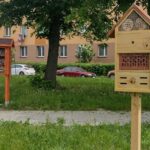 Na miejskich skwerach pojawiły się budki dla owadów – szczególnie dla pszczół murarek i trzmieli