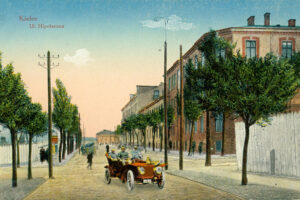 Kielce. Ulica Hipoteczna – 1916 r. / źródło: Biblioteka Narodowa, polona.pl