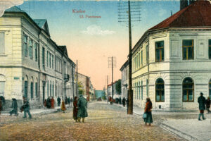 Kielce. Ulica Pocztowa – 1916 r. / źródło: Biblioteka Narodowa, polona.pl