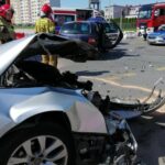 Zderzenie dwóch aut na ostrowieckim skrzyżowaniu - Radio Kielce 25.05.2024. Ostrowiec Świętokrzyski. Wypadek / źródło: Ratownictwo Powiatu Ostrowieckiego
