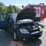 Zderzenie dwóch aut na ostrowieckim skrzyżowaniu - Radio Kielce 25.05.2024. Ostrowiec Świętokrzyski. Wypadek / źródło: Ratownictwo Powiatu Ostrowieckiego