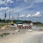 22.05.2024. Wierna Rzeka. Budowa mostu. / Fot. Dionizy Krawczyński - Radio Kielce