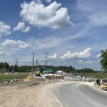 22.05.2024. Wierna Rzeka. Budowa mostu. / Fot. Dionizy Krawczyński - Radio Kielce