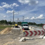 22.05.2024. Wierna Rzeka. Budowa mostu. / Fot. Dionizy Krawczyński - Radio Kielce