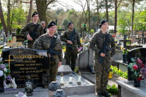 03.05.2024. Kielce-Białogon. Uroczystości na cmentarzu. / Fot. Sławomir Mazur