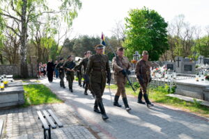 03.05.2024. Kielce-Białogon. Uroczystości na cmentarzu. / Fot. Sławomir Mazur