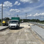 22.05.2024. Wierna Rzeka. Budowa mostu. / Fot. Dionizy Krawczyński - Radio Kielce