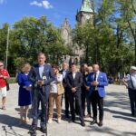 16.05.2024. Końskie. konferencja prasowa kandydatów do europarlamentu z Prawa i Sprawiedliwości z Beatą Szydło / Fot. Magdalena Galas-Klusek - Radio Kielce