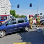 Zderzenie dwóch aut na ostrowieckim skrzyżowaniu - Radio Kielce 25.05.2024. Ostrowiec Świętokrzyski. Wypadek / źródło: Ratownictwo Powiatu Ostrowieckiego