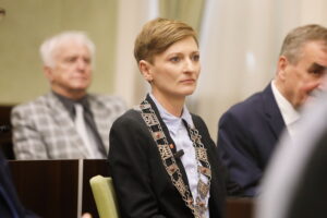 07.05.2024. Kielce. Sesja Rady Miasta Kielce. Na zdjęciu: Agata Wojda - prezydent Kielc / Fot. Wiktor Taszłow - Radio Kielce