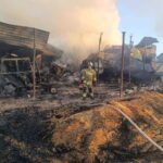 27.05.2024. Podborek. Pożar zabudowań gospodarczych / źródło: PSP Staszów