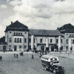 Kielce. Dworzec PKP w połowie XX wieku/ Fot. E. Falkowski