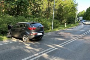 28.05.2024. Starachowice. Wypadek na ulicy Ostrowieckiej. / Fot. Patryk Wójcik - Radio Kielce