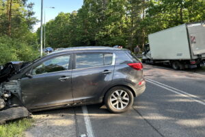 Wypadek na ulicy Ostrowieckiej w Starachowicach