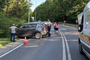 28.05.2024. Starachowice. Wypadek na ulicy Ostrowieckiej. / Fot. Patryk Wójcik - Radio Kielce