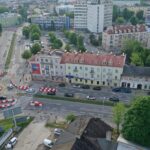 20.05.2024. Kielce. Tymczasowe rondo u zbiegu ulic Ogrodowej, Seminaryjskiej i Jana Pawła II / Fot. Jarosław Kubalski - Radio Kielce